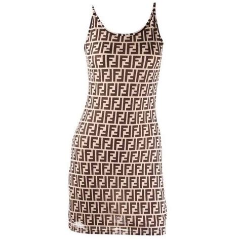 fendi motif dress|fendi monogram bodycon dress.